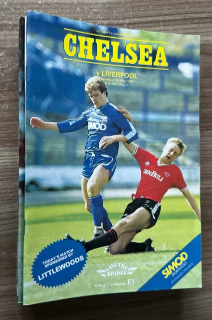 23 Chelsea Home Games Programmes Season 1986-87 Football League Division Two