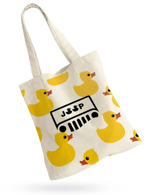 You've Been Ducked, Duck Duck Tote Bag, Purse For Duck Lovers, Yellow Duck Carrn