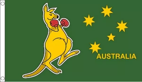 Boxing Kangaroo Flag Australia Australian - Choice 3' x 2' 5' x 3' & Small Hand