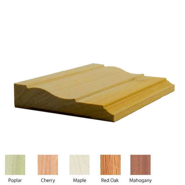 EWCA12 Large Colonial Casing Trim Molding for Doors and Windows, 3/4" x 3-1/2"