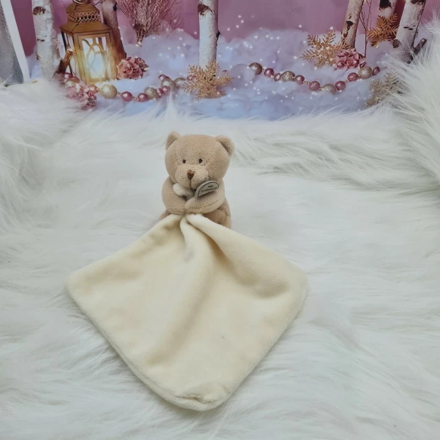 51 - Doudou Doudou et Compagnie ours marron mouchoir blanc beige NEUF