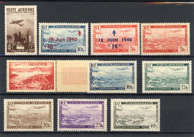 [51.861] Algeria Airmail good lot MNH VF stamps