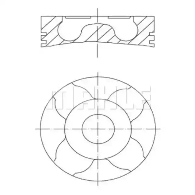 Kolben MAHLE 040 24 02 für Citroën Fiat Peugeot Lancia Jumpy I Scudo Ulysse 807