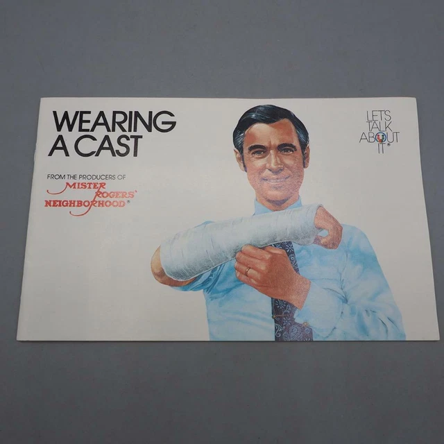 VTG 1977 WEARING A Cast Mister Rogers Neighborhood Let’s Talk Learn