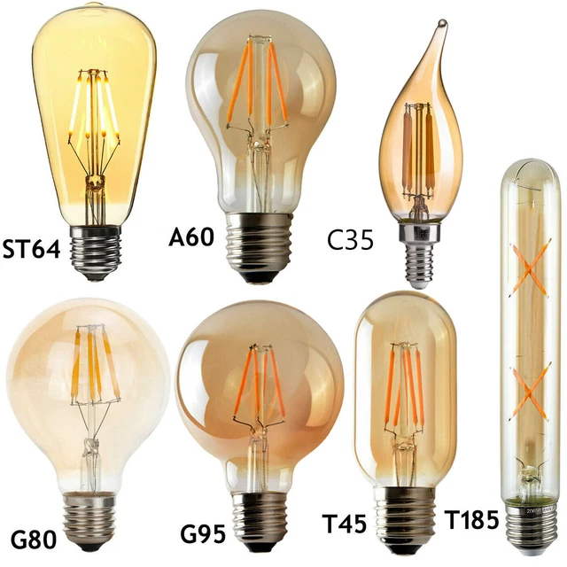 E27 B22 LED Edison 4W Vintage Dimmbar Retro Lampe Glühbirne Filament Glühbirne