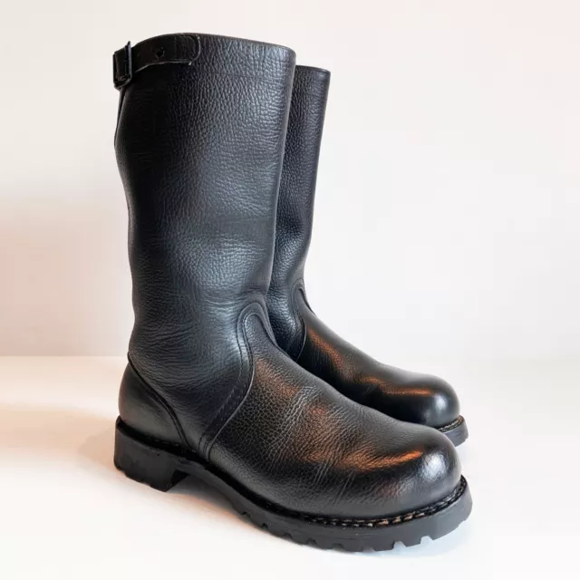 BOTTES ARMEE ALLEMANDE 60s GERMAN ARMY BOOTS EU 47 US 13 UK 12.5 BLUF FETISH ROB
