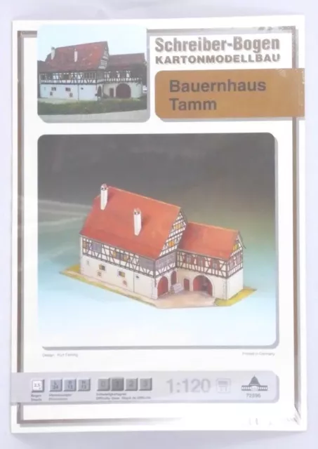 Paper Model Tamm Building Bauernhaus 1:120 Schreiber-Bogen #72596