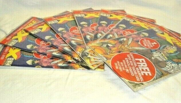 X-FORCE #1 LOT of 8 POLYBAGGED 1991 MARVEL COMICS W/CARD 2 Full Sets DEADPOOL RC
