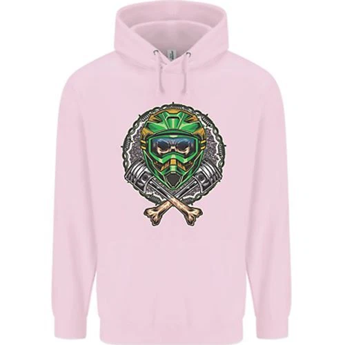 Felpa con cappuccio Motocross Teschio Sporcizia MotoX Bambini Bambini 6