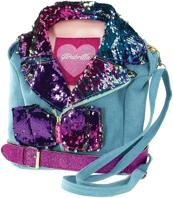ZAINO ZAINETTO GIRABRILLA tracolla jeans paillettes con bretelle bretella borsa EUR 29 90 PicClick IT