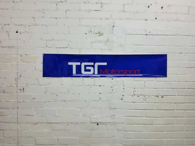 TGR Motorsport bleu voiture bande de soleil montage universel
