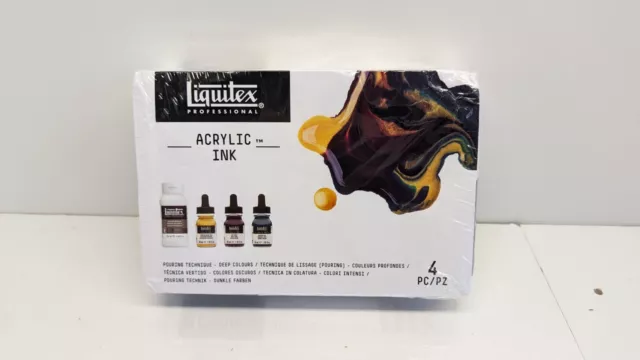 Liquitex Professional Acrylic Ink Pouring Technique Set - Deep Colours