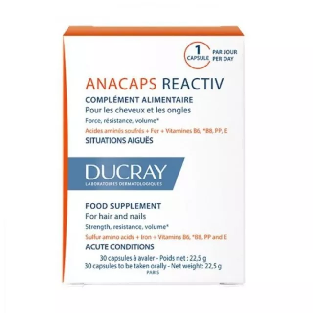 Ducray Anacaps Reactiv 30 capsules For hair and nails
