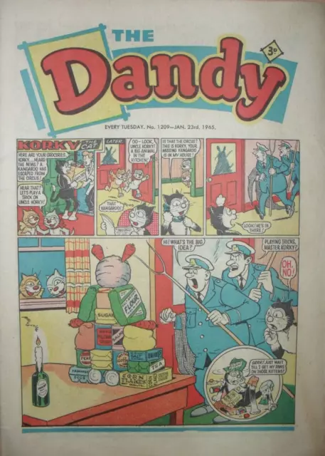 DANDY COMIC - 23rd JANUARY 1965 - NOVEL 60th BIRTHDAY GIFT !!!