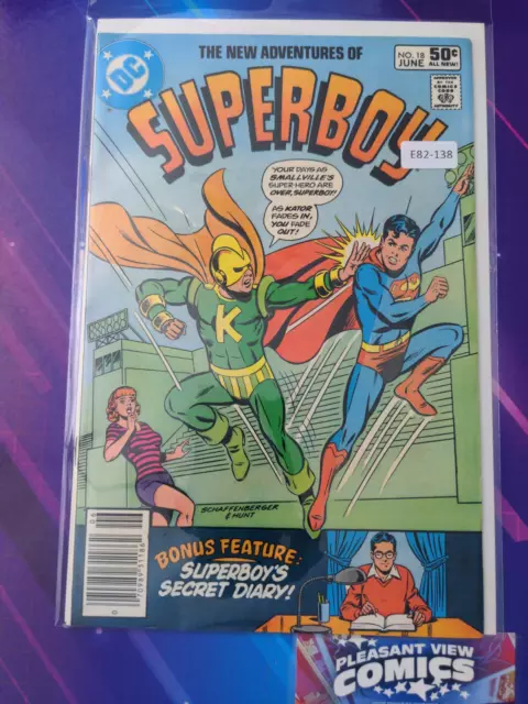 New Adventures Of Superboy #18 High Grade 1St App Newsstand Dc Comic E82-138