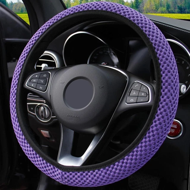 Housse élégante universelle de volant de voiture 38 cm enveloppe antidérapant