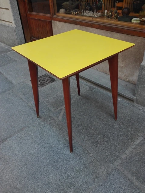 Tavolo Quadrato Pranzo Gambe Spillo Anni 50 Formica Ponti Parisi Design Vintage
