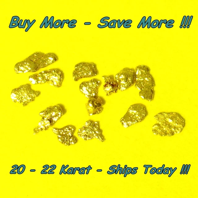 .165 Gram Real Gold Natural Raw Alaskan Placer Nugget Flake Fines Paydirt Alaska