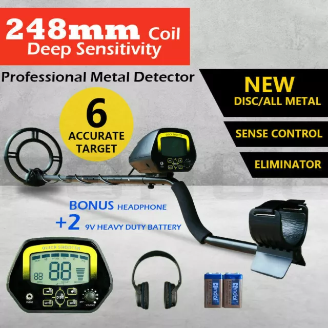 Deep Metal Detector LCD Screen Sensitive Searching Gold Digger Treasure Hunting