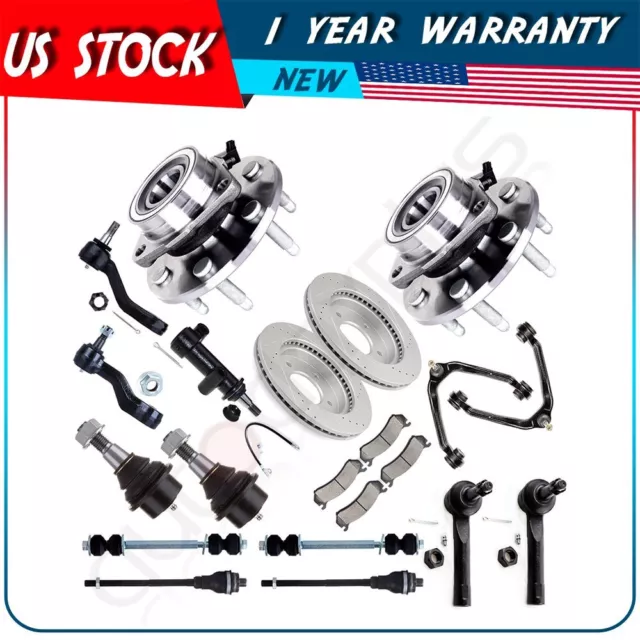 Fit For 2000-2006 Chevrolet Tahoe Front Sway Bar Wheel Hub Bearing Brake Rotors
