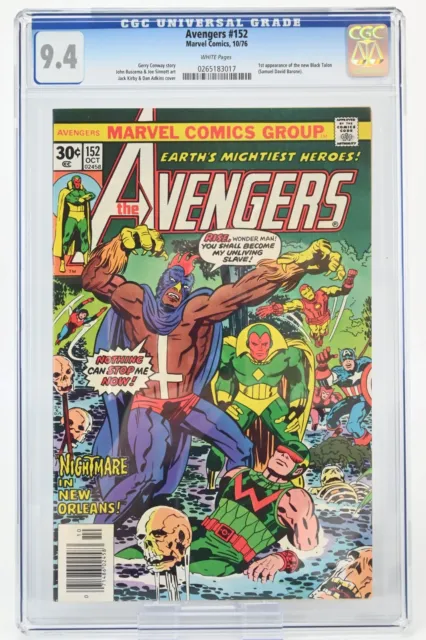 The Avengers #152 CGC 9.4 / 1976 - Marvel comics