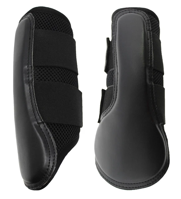 Horse Medium Professional Memory Foam Leather Splint Brushing Boots 4105 Horse Medium Professional Memory Foam Leather Splint Brushing Boots 4105