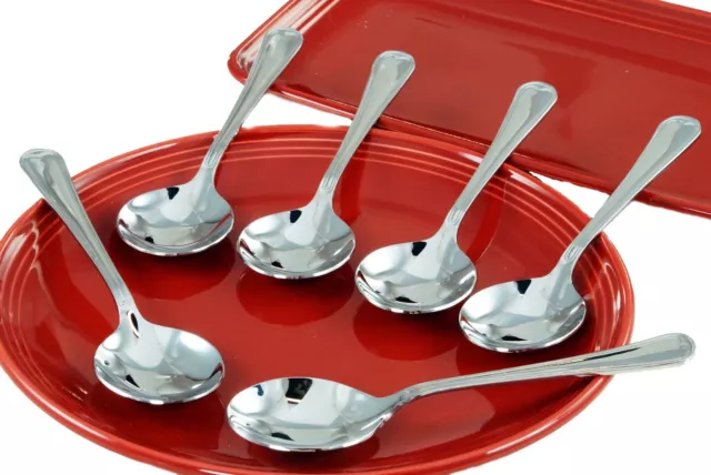 Buckingham Stainless Steel Pack of 6 Soup Spoon  - Premium Quality
