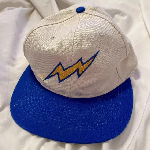 Vintage Chargers Otto Cap San Diego Snapback Lightning Bolt Rare Logo Cap SD Hat