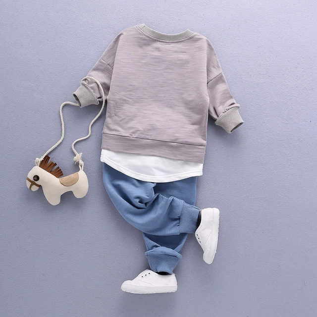 Top vestiti bambini bambini bambini bambini bambine + pantaloni 2 pezzi abiti set tuta Regno Unito 2
