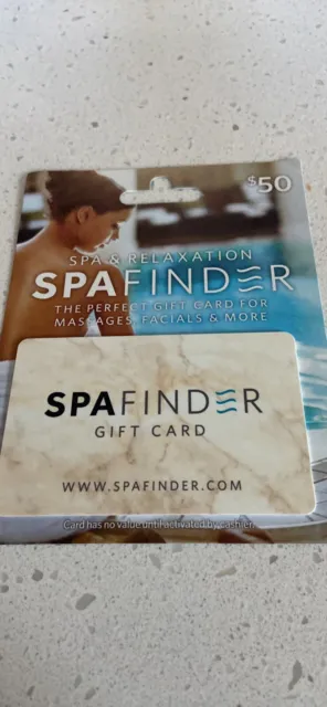 Spafinder $50 Gift Card - Usable at many spas countrywide!