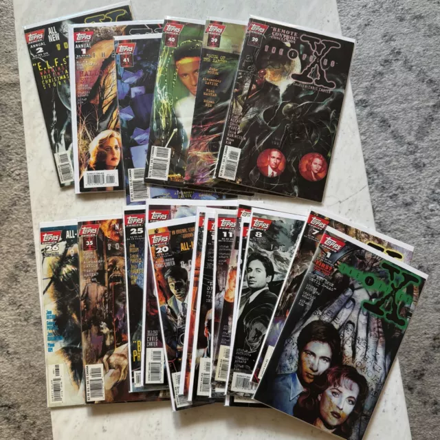 X-FILES LOT OF 21 COMIC BOOKS INCLUDING #1 NM TOPPS COMICS 1995 List in descript