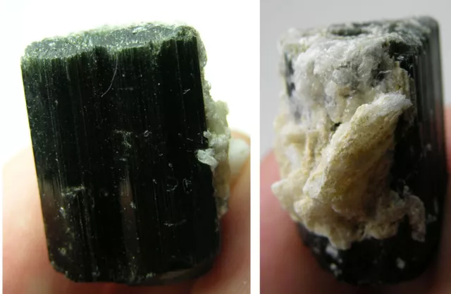 68,80 ct ou 13,75 g Pakistan haut bleu brut naturel spécimen bâton de tourmaline noir