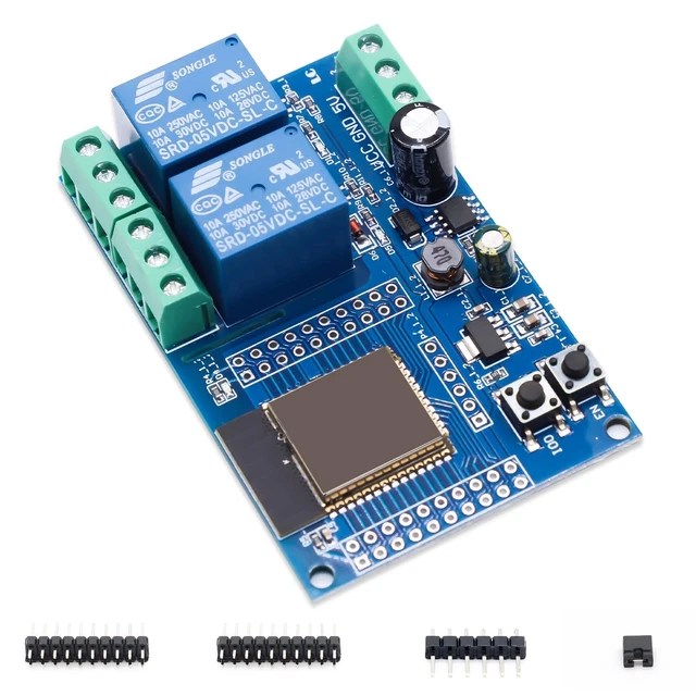 AC220V ESP32 WiFi Bluetooth BLE Modulo relè a doppio canale ESP32-WROOM-32E Scheda di sviluppo secondaria 13 AC220V ESP32 WiFi Bluetooth BLE Modulo relè a doppio canale ESP32-WROOM-32E Scheda di sviluppo secondaria 13