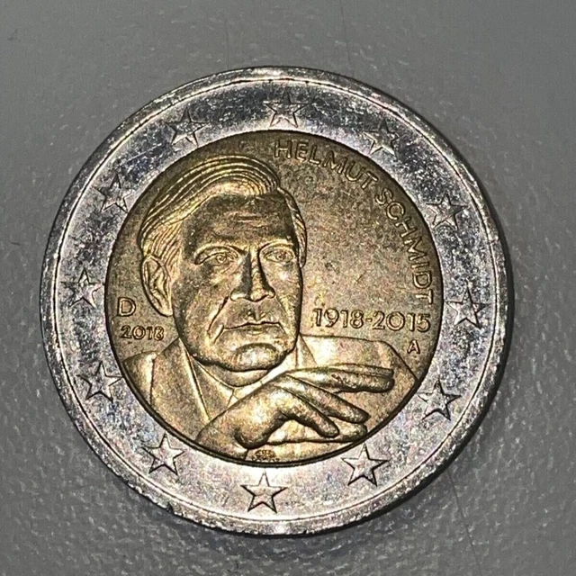 Fehlprägung 2 Euro Münze Helmut Schmidt 2-EURO-MÜNZE 2018 HELMUT Schmidt (A) EUR 47.777,00 - PicClick DE