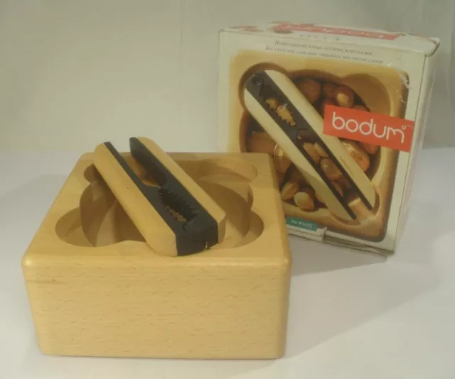 BODUM Laeso Nut Bowl mit Nussknacker Danish Modern Design F. Digsmed Nussschale