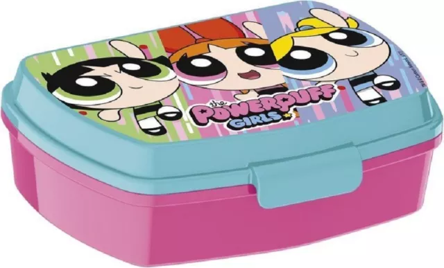 Powerpuff Lunch Box Caja Puerta Desayuno Almuerzo Fiambrera Sandwich Escuela