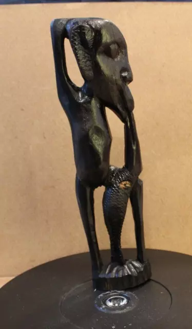 Tokoloshe or Shetani Devil Ear Spirit Wood Fetish  African Art Tanzania #2