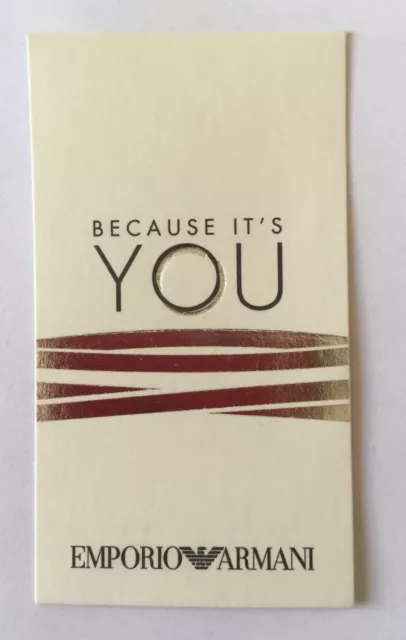 Carte parfumée Because It’s You  de Giorgio Armani