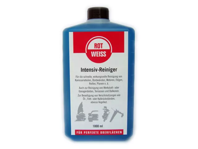 Rotweiss Intensiv-Reiniger 1Ltr Lack- & Kunststoffreinigung Auto Boot Caravan