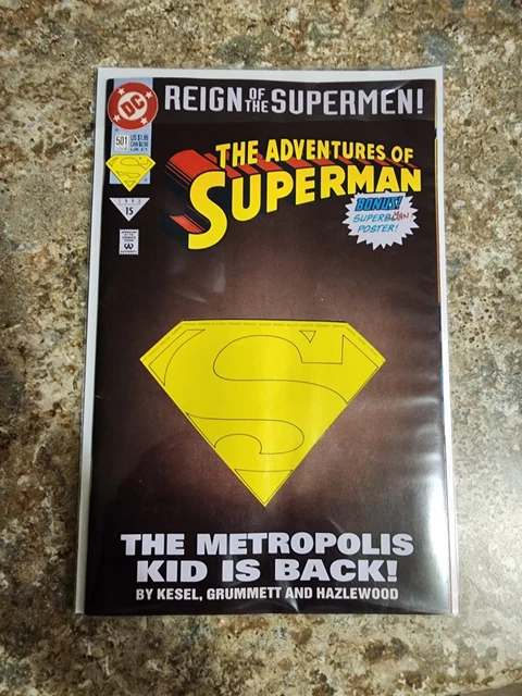 The Adventures Of Superman Reign Of The Supermen #501 June 1993 Comic Book Dc