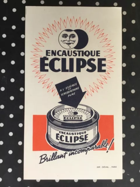 Buvard Encaustique Éclipse  204 mm x 116mm 