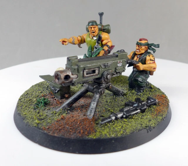 Warhammer 40k - Vétéran Catachan Avec Bolter Lourd (métal, Figurine Démontée, Non Peinte)