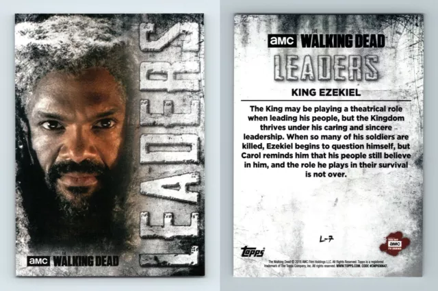King Ezekiel #L-7 The Walking Dead Hunters & The Hunted 2018 Topps Leaders Card