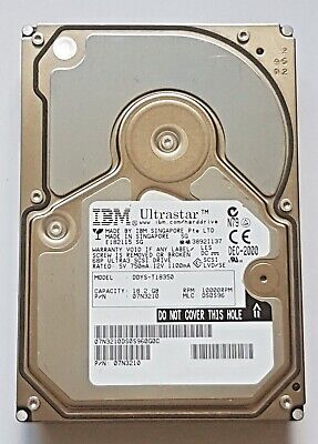 18.2 GB IBM DDYS-T18350 P/N 07N3210 10K Ultra3 SCSI 68pin HDD 3,5 " Disque Dur