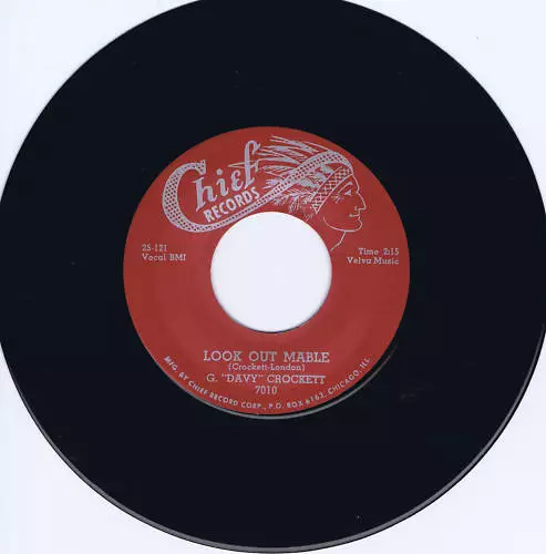 G.L CROCKETT - LOOK OUT MABLE - 1st ORIGINAL VERSION -HOT BLACK ROCKABILLY REPRO