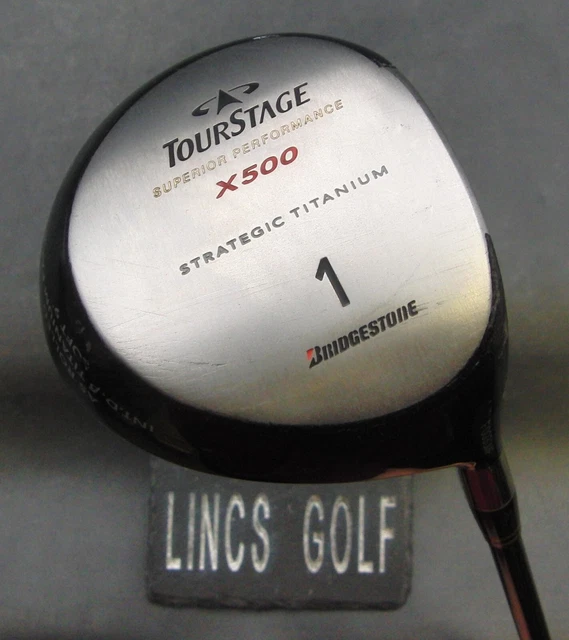 Bridgestone Tourstage X500 1 Wood/Driver Stiff Graphite Shaft Rite Grip Bridgestone Tourstage X500 1 Wood/Driver Stiff Graphite Shaft Rite Grip