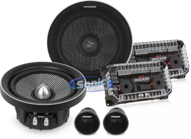 Kicker 41QSS654 180W RMS 6.5" 2-way Component Speakers System