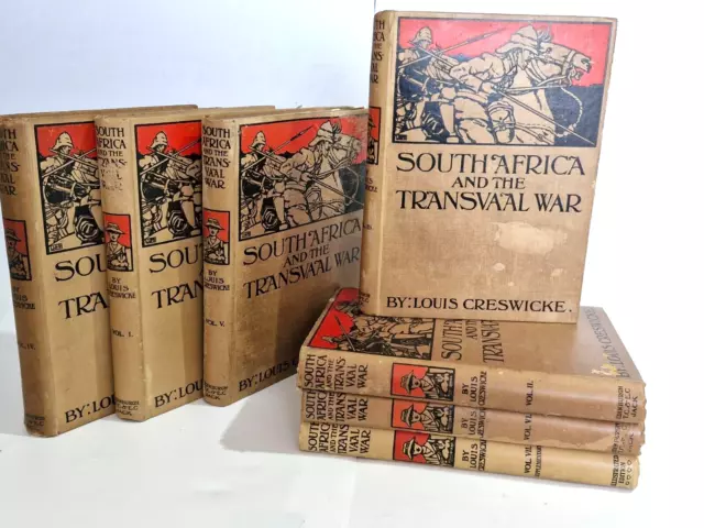 South Africa and the Transvaal War Vols 1-7 by Louis Creswicke - Boer War
