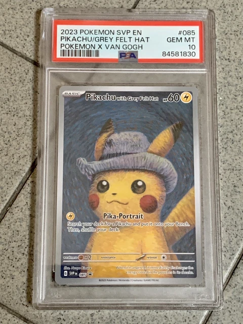 POKEMON PIKACHU/GREY FELT Pokemon X VAN GOGH #085 PSA 10 EUR 103,00