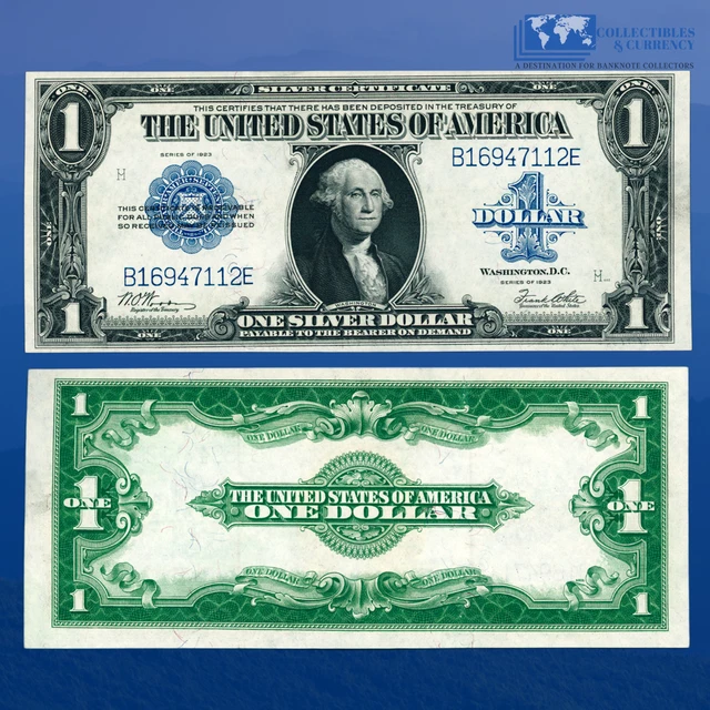 Fr.238 1923 $1 Silver Certificate Large Size "HORSEBLANKET", AU #47112